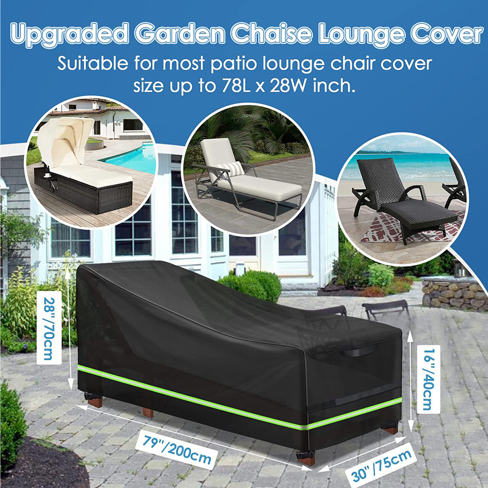 Recliner Cover Amazon Hot Selling Oxford Cloth Garden Bench Waterproof Dust Rain Cover Outdoor Furniture Cover