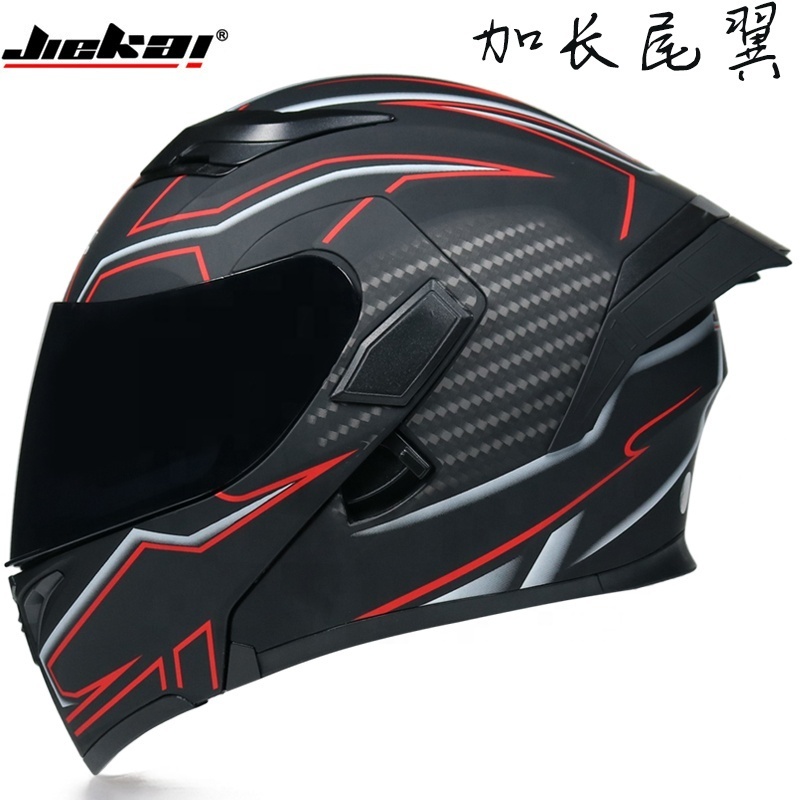 DOT ECE JIEKAI 902 Motorcycle Flip up Winter helmets Safety Racing Motocross Capacete Quad Dirt Bike helmet