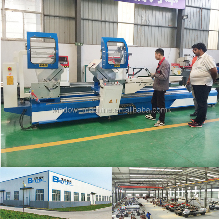 Hydraulic aluminum profile corner crimping machine for windows doors