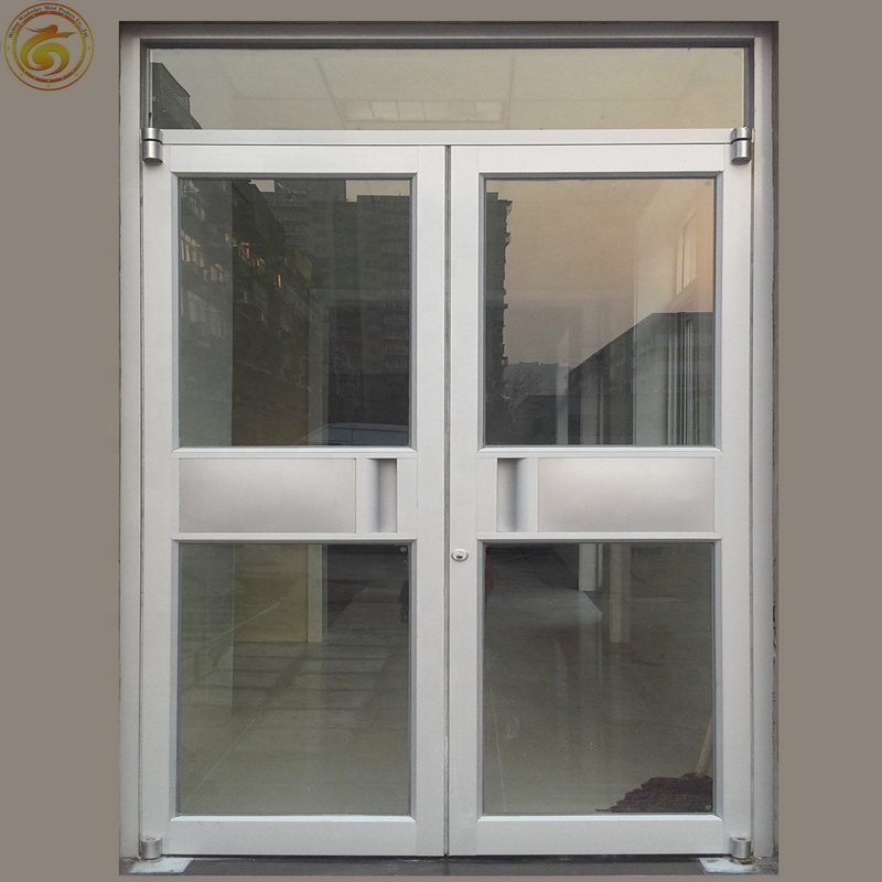 Exterior commercial glass aluminum frame storefront swing door prices storefront door