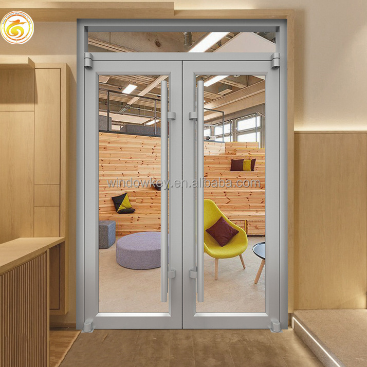 Exterior commercial glass aluminum frame storefront swing door prices storefront door