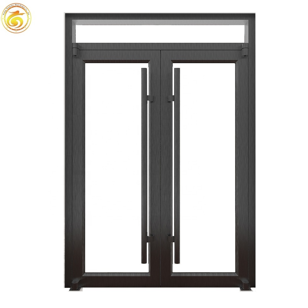 Exterior commercial glass aluminum frame storefront swing door prices storefront door