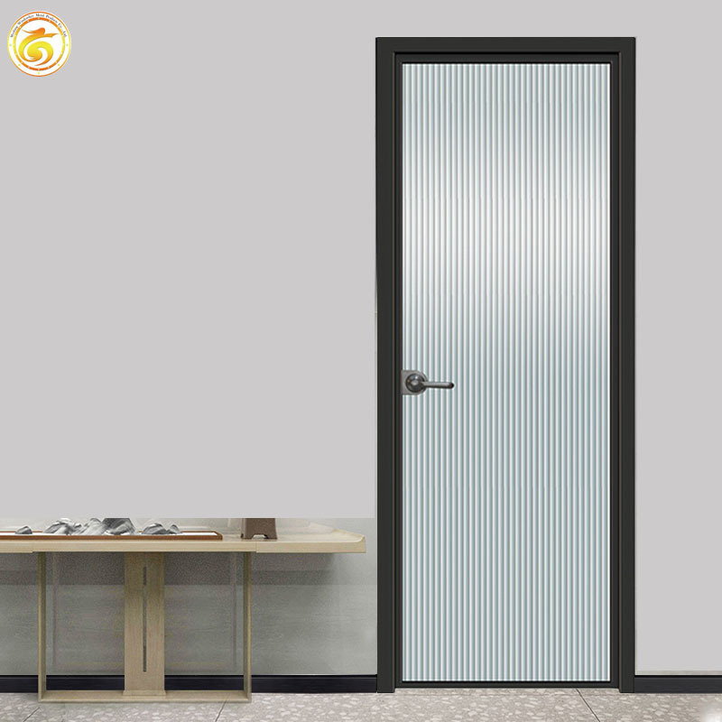 French Style Water Resistant Frosted Pantry Door Glass Custom Swing Single Double Doors