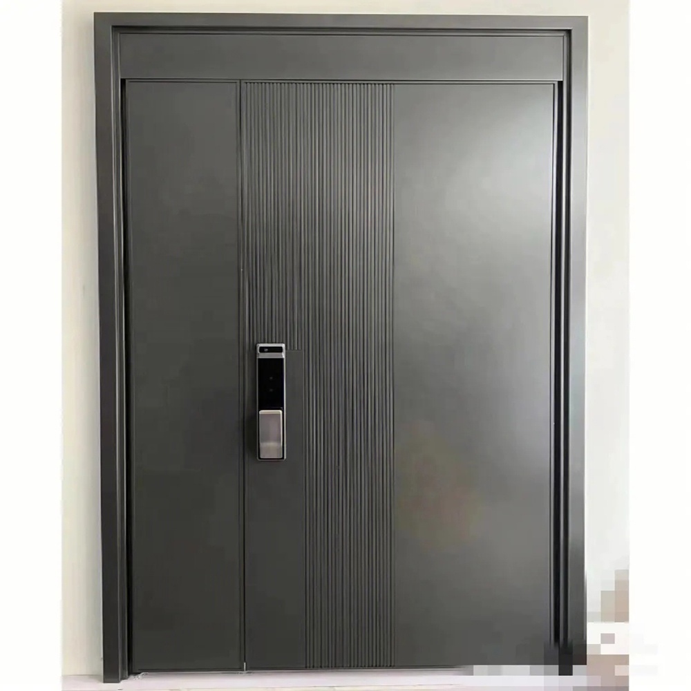 China Factory Cheap Steel Exterior Interior Security Doors For Villa Entrance And Bedroom Door