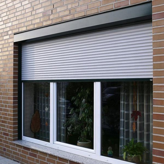 Motorized hurricane roller shutter Aluminum Electric rolling shutter  window