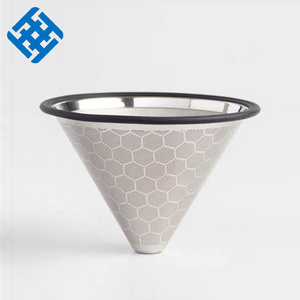 Factory low price supply stocks for Unique Cone Stainless Steel Coffee Filter /Clever Coffee Dripper /Drip Coffee Maker with han