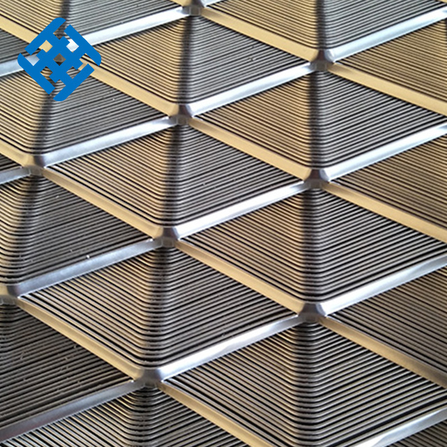 Expanded metal mesh panels with stainless steel palet and hole sale trailer mesh