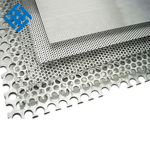 Aluminum metal mesh Ceiling PanelsDecorative Perforated Metal Chinese White Square Aluminum Alloy Office Building