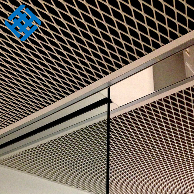 Diamond Ceiling Panel Aluminum Sheet Stainless Steel Galvanized Iron Expanded Metal Mesh For Decorative