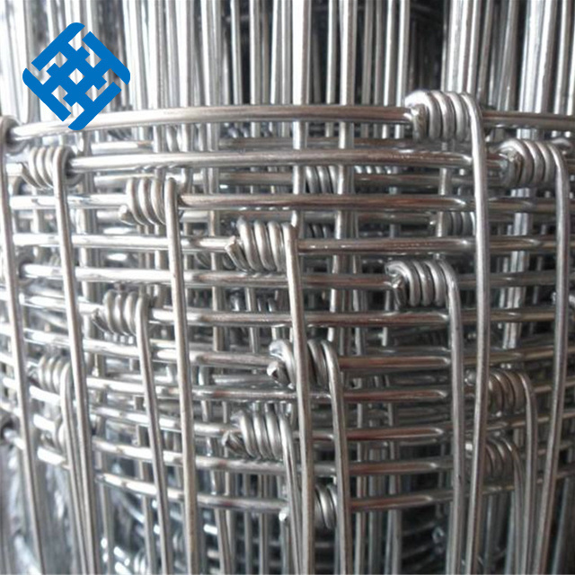 Heavy-Duty Galvanized Metal Fixed Knot Woven Fencing Wire Hog Wire Farm Field Fence for Livestock Metal Mesh Fencing Wire