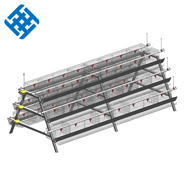 Factory supply A type and H type 3 tiers  4 tiers layer  and broiler chicken cage