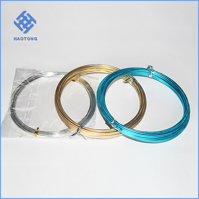 Factory price diy craft twisted colored aluminum wire/twisted wire jewelry