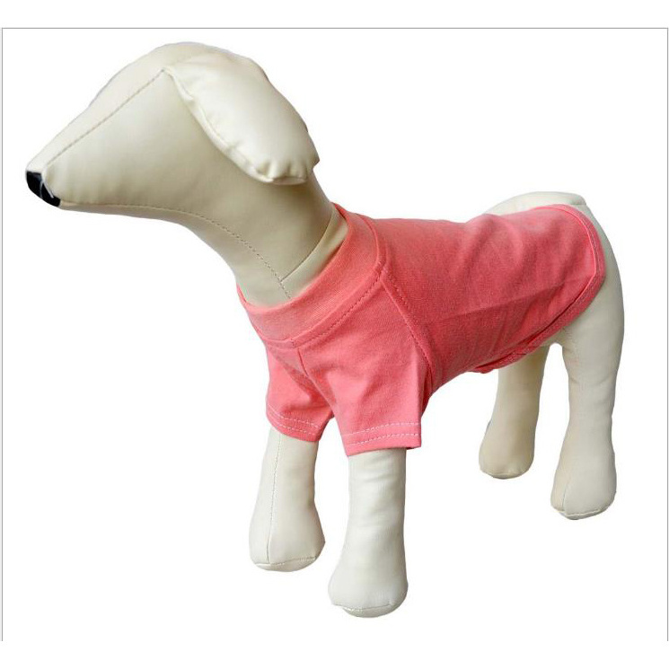 Wholesale Pet Clothes 100% Cotton Plain Dog t shirt Clothes