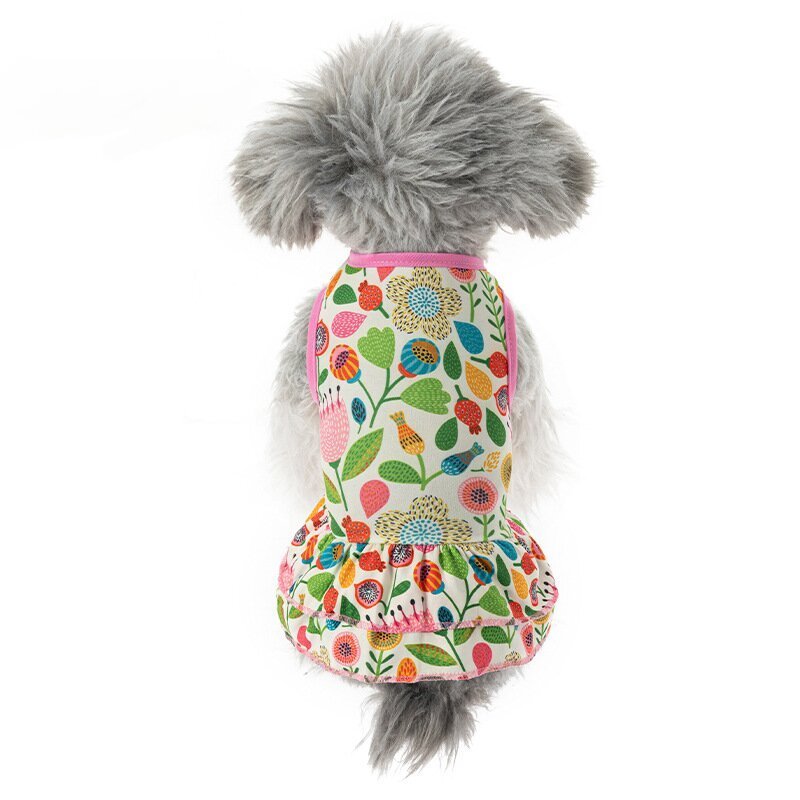 2024 Spring Summer Cute and Fashionable Pet Clothes Dog and Cat Lace Vest Skirt