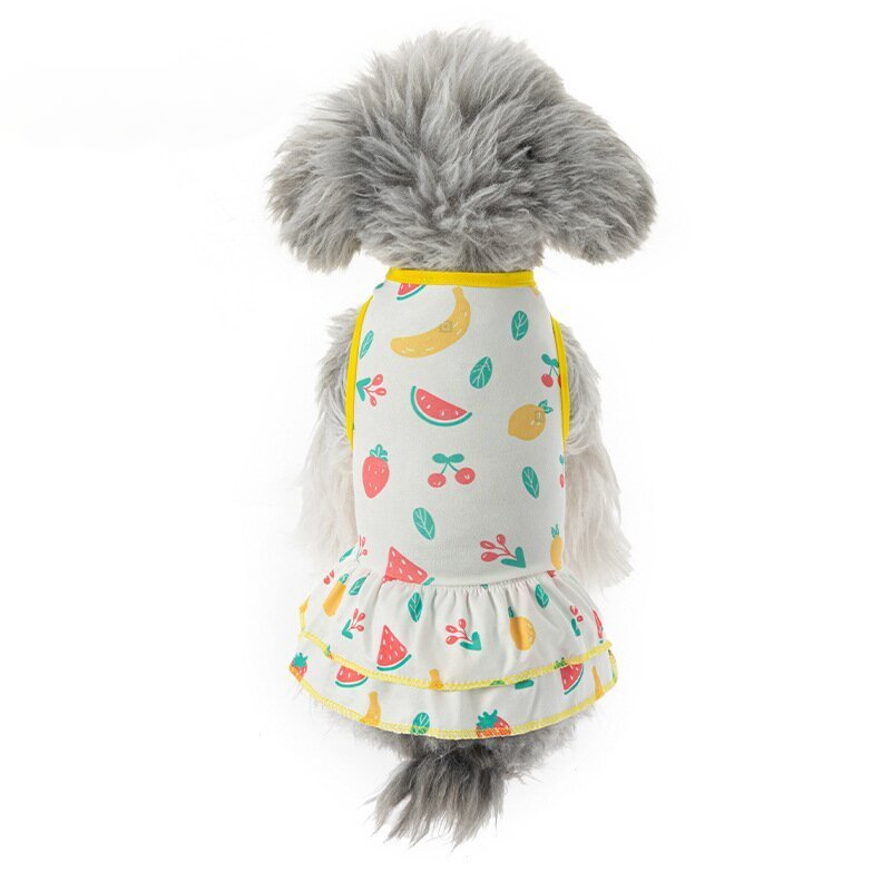 2024 Spring Summer Cute and Fashionable Pet Clothes Dog and Cat Lace Vest Skirt