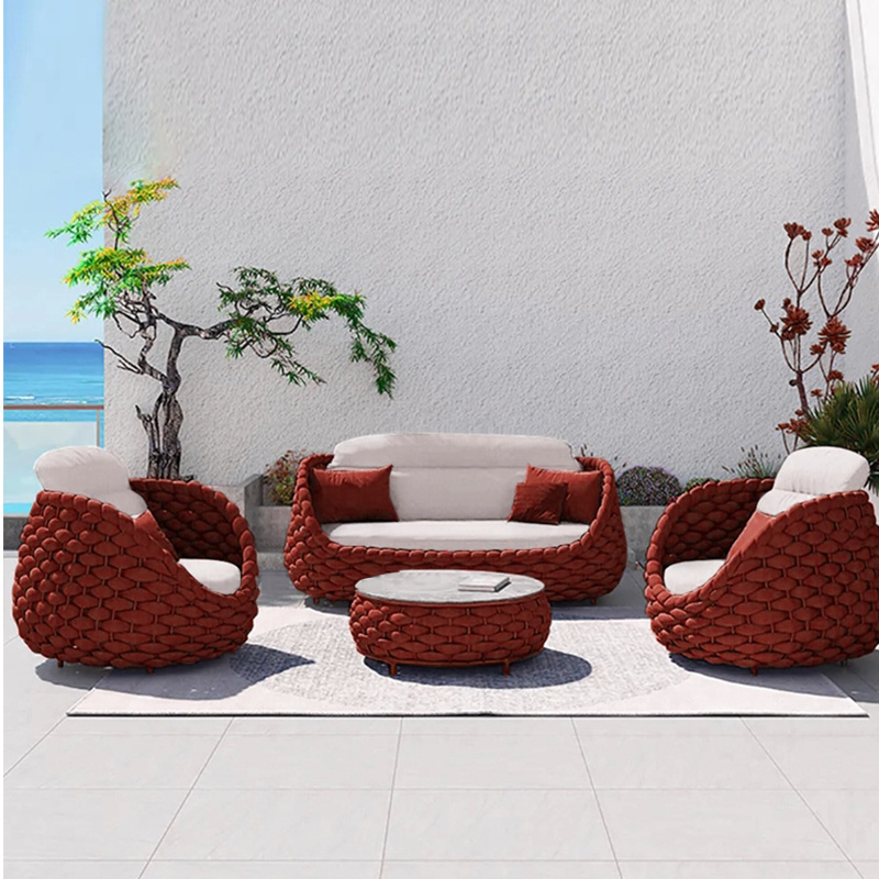 courtyard villa balcony waterproof sunscreen rattan chair net open-air garden leisure furniture