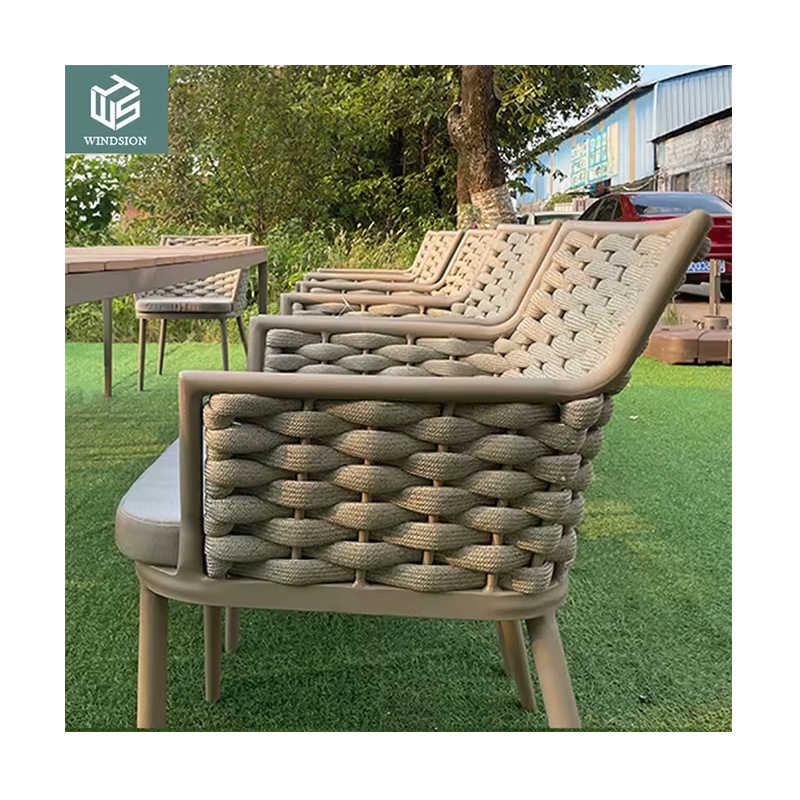 Outdoor garden furniture high quality garden furniture chair polyester woven rope chair