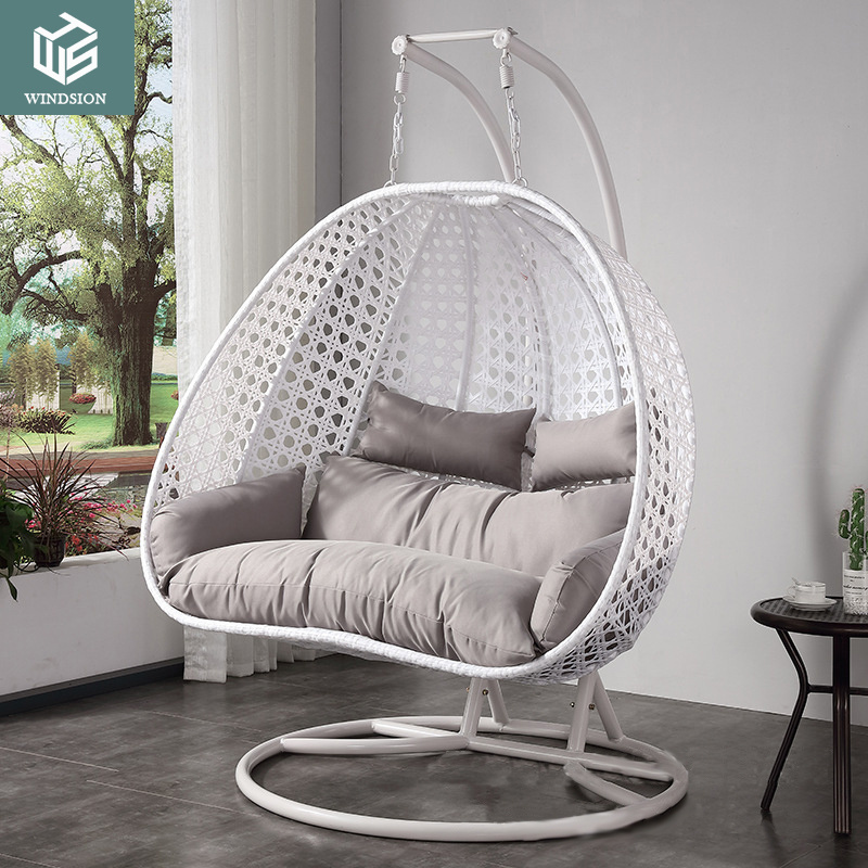 Hot Sales Patio Swings Chair Hanging Egg Chair Outdoor Patio Pe Rattan Swing Chair