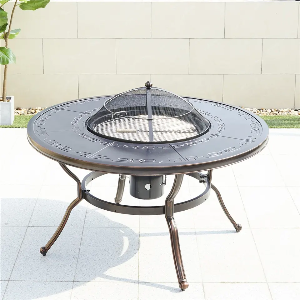 outdoor table with charcoal bbq grille korean outdoor charcoal bbq grill table and chair burning BBQ outdoor table