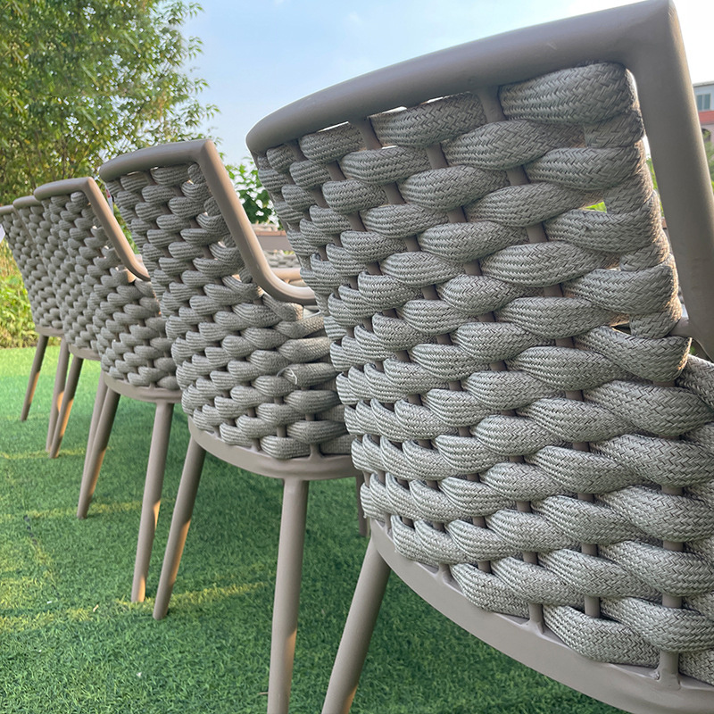 Garden Rattan Chair Coffee Balcony Leisure Outdoor Sunscreen Waterproof Chairs Furniture