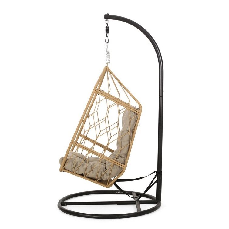 New Design Hanging Chairs Wicker Oversize Egg Swings Modern Garden Patio Seating Outdoor Furniture