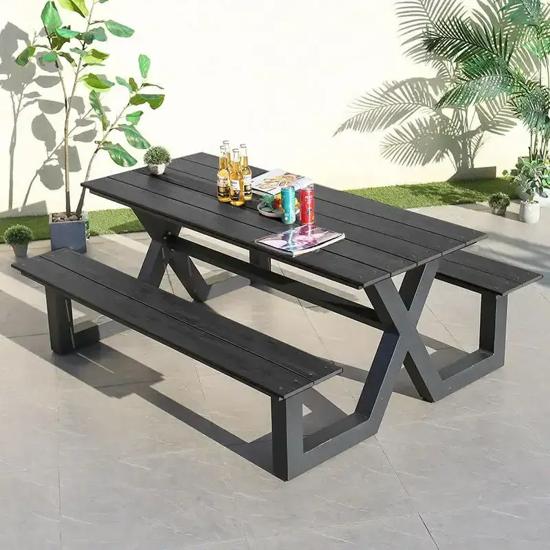 Patio picnic table Outdoor bench Dining room table and chairs Plastic wooden chairs garden bench