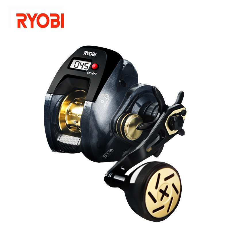 RYOBI BASEPOINT sea boat fishing with light digital display casting wheel 9+1BB max drag 7kg saltwater fishing baitcasting reel