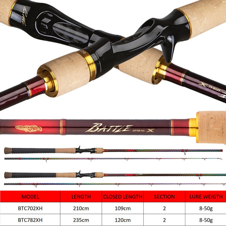 Carbon Fiber Spinning Heavy Action Fast Casting Tuna Fishing Boat Snakehead Fishing Rod