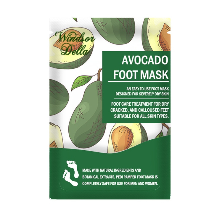 2022 New Arrival Exfoliating Cracked Heel Repair Foot Mask Baby Foot Peel Avocado Foot Mask