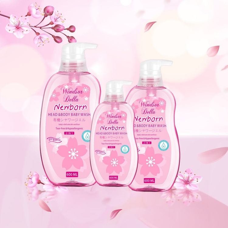 Baby Shampoo China Manufacturer Wholesale Baby Bath Shampoo Private Brand Sakura Baby Shampoo