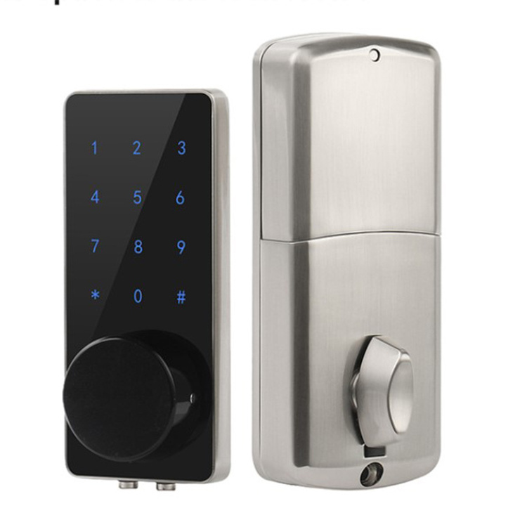 Best Quality Zinc Alloy Front Touch Panel Password/ID Card/Mechanical Key Multiple Unlocking Way BLE TTlock Smart Lock with APP