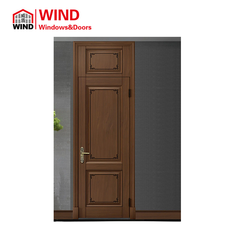 Modern Residential Houses Bedroom Safe Double Swing  Interior solid Wooden Doors For House Interior Doors With Frames Wood