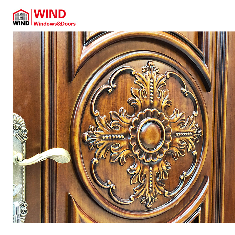 Luxury Oak Modern Safe Beautiful Residential Folding Double Solid Wooden Doors For Houses Bedroom Door Interior Door