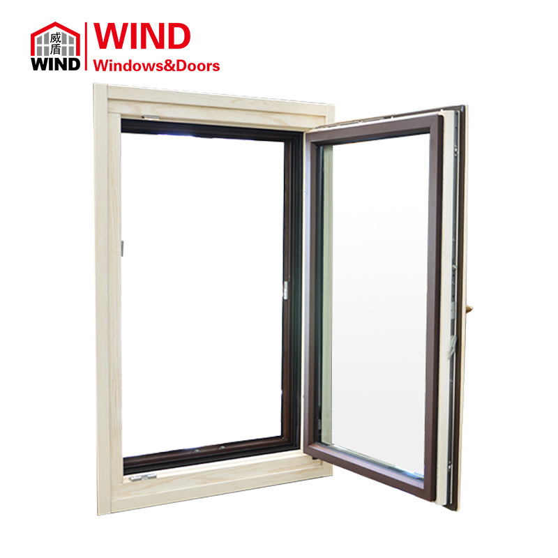 INOWA Sliding Series wood triple glazing madera colour gliding door  sound proof / eco friendly paint