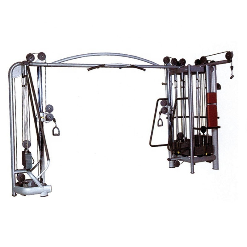 Commercial Gym Equipment Multi Station Cable Crossover Adjustable Dual Pulley System