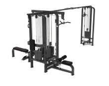 Commercial Gym Equipment Multi Station Cable Crossover Adjustable Dual Pulley System