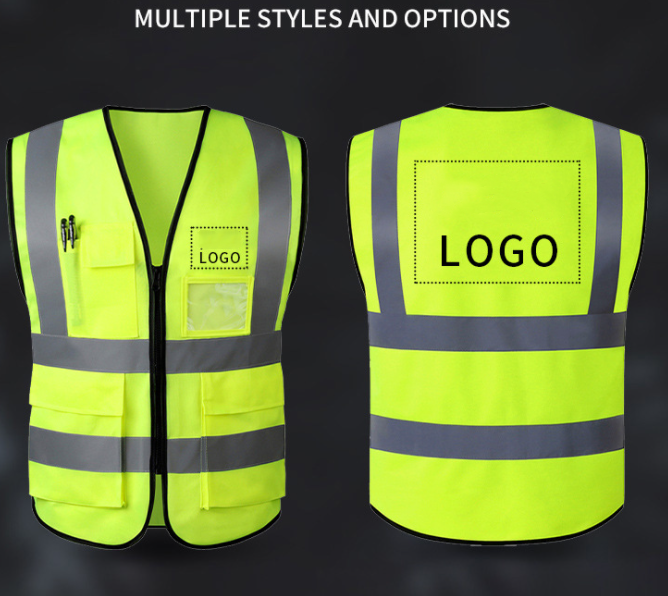 High Visibility Breathable Outdoor Working Reflective Tapes Safety Coat Night Safety Clothing Vest