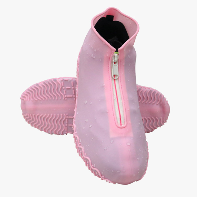 Hot Selling Waterproof Zipper Light Weight Hard Wearing Silicone Rain Shoes Cover