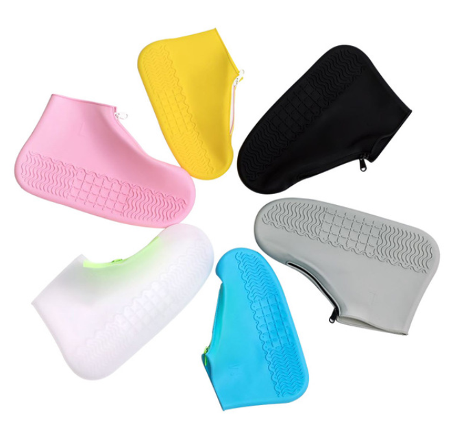 Hot Selling Waterproof Zipper Light Weight Hard Wearing Silicone Rain Shoes Cover