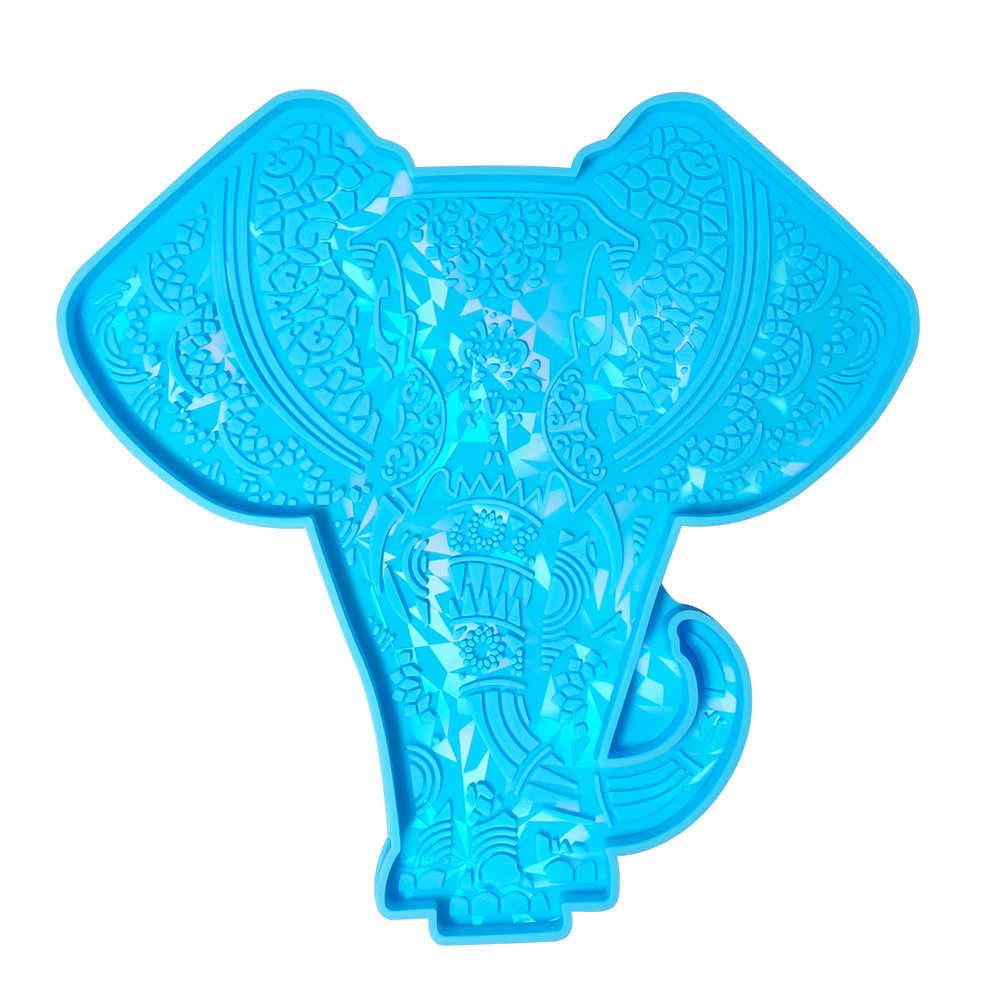 Holographic silicone elephant New Year wall stickers cover ugly hole stickers DIY mold