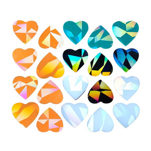 Rainbows Light Effect Silicone Mold for Making  Heart Shaped Earrings DIY Holographic Ear Rings Epoxy Resin Casting Mould