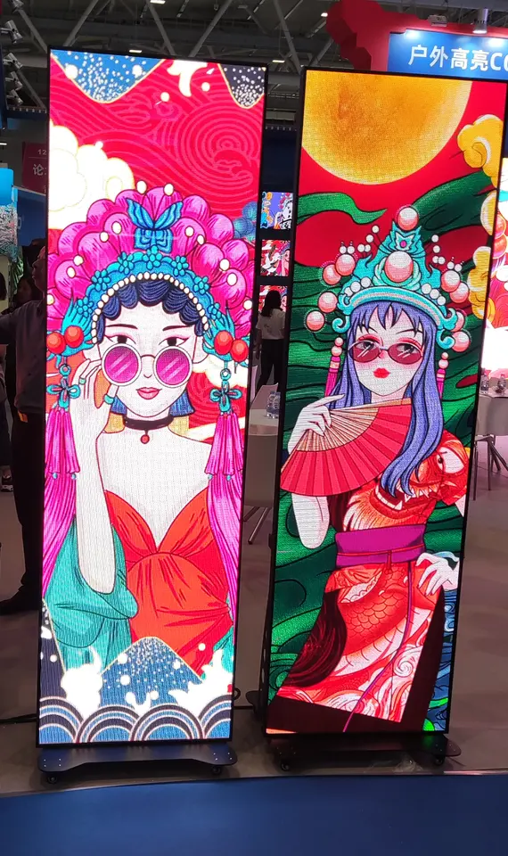 Indoor Full Color Poster LED Display P2 P2.5 P3 Floor Standing Digital Screen SDK Poster LED Screen