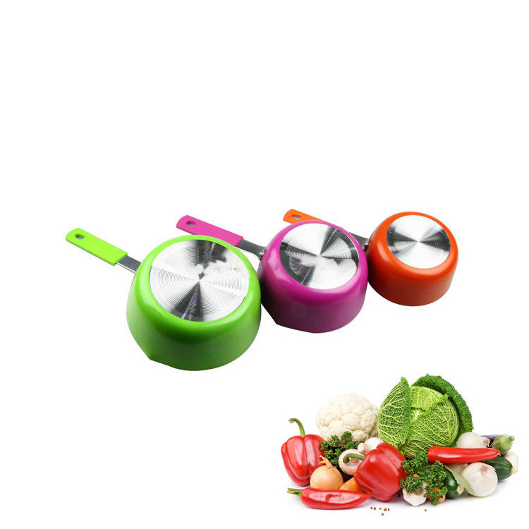 Orange baby auxiliary food pot non-stick pot small cooking noodles household induction cooker milk pot instant noodles