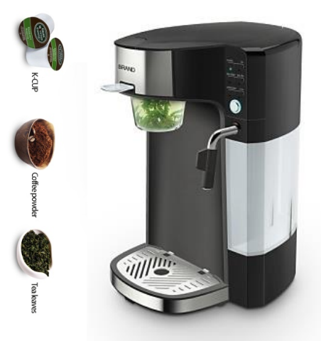 New design 1180w 5 bar portable smart  electric capsule espresso coffee maker machine