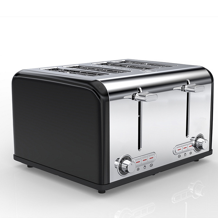 4 Slice Toaster, Quick & Even Results Every Time, Wide Slots Fit any Size Bread Like Bagels or Texas T Electric 4 Slice Toaster