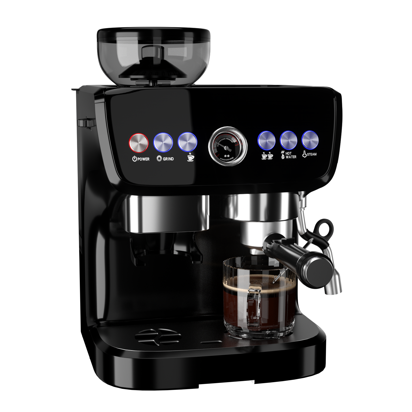 commercial household semi-automatic coffee grinder  coffee beans grinding small family one machine grinding beans maker