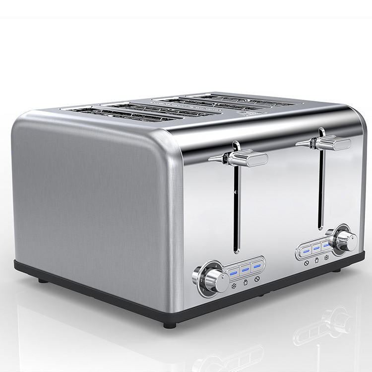 4 Slice Toaster, Quick & Even Results Every Time, Wide Slots Fit any Size Bread Like Bagels or Texas T Electric 4 Slice Toaster