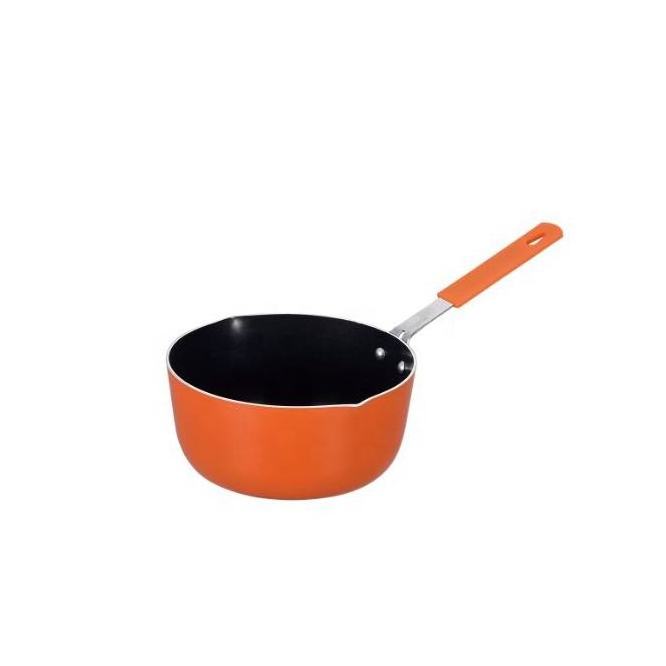 Orange baby auxiliary food pot non-stick pot small cooking noodles household induction cooker milk pot instant noodles