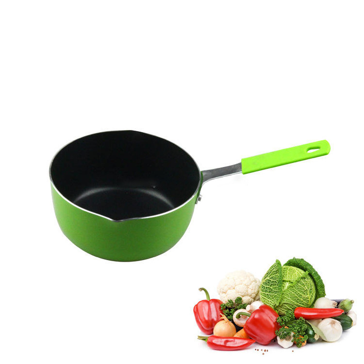 Orange baby auxiliary food pot non-stick pot small cooking noodles household induction cooker milk pot instant noodles