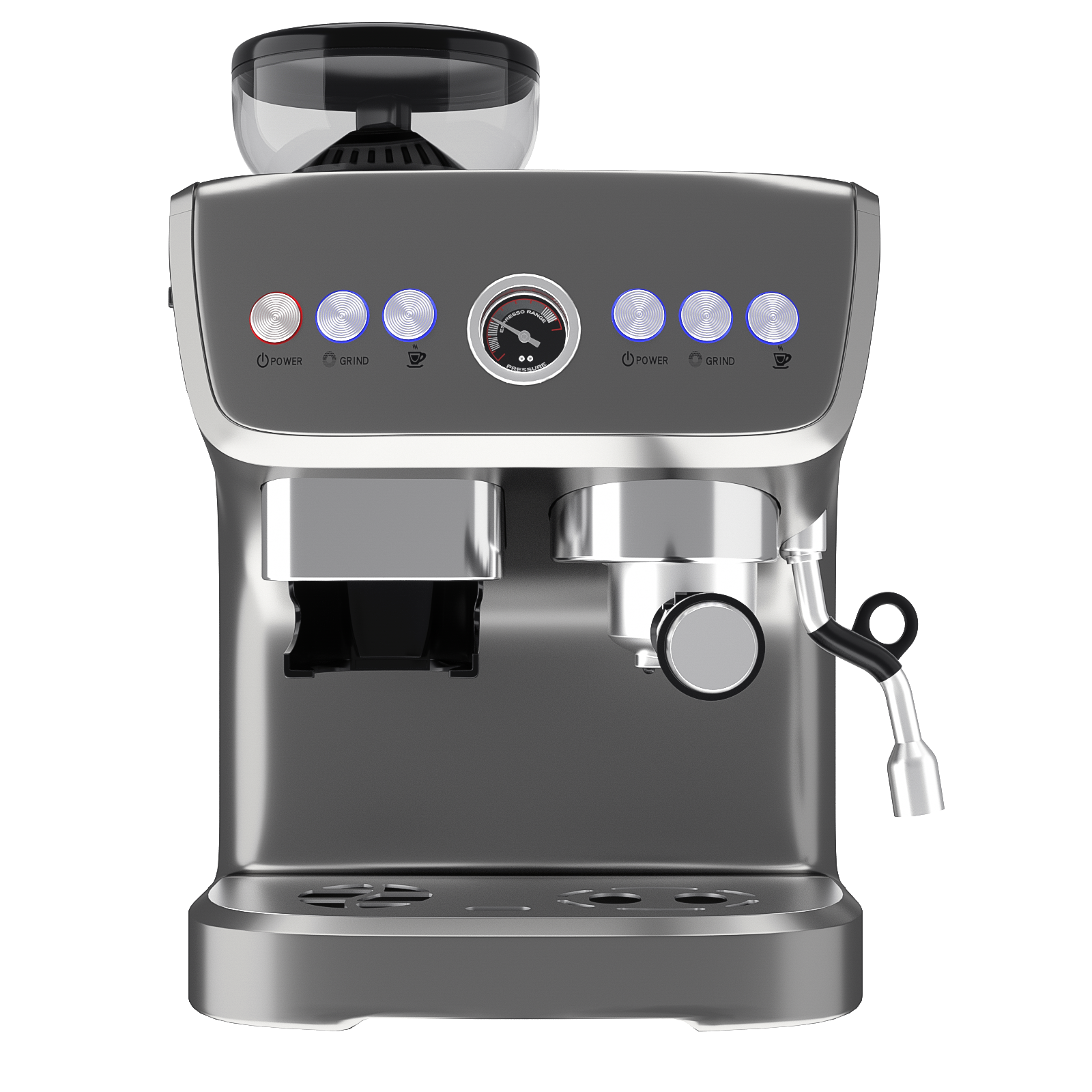 New Brand Automatic Coffee Maker 1-4 Cup Commercial Expresso Machine With Display